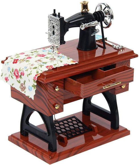 Vintage Music Box Mini Sewing Machine